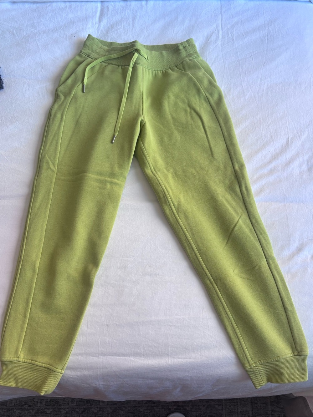lululemon athletica Lime Green Track Joggers